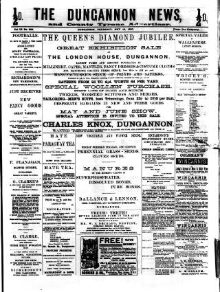 cover page of Dungannon News published on May 13, 1897